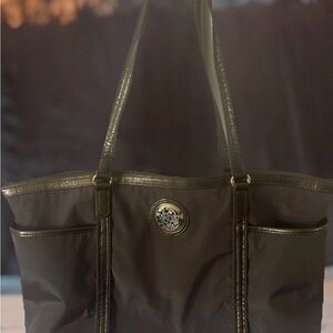 Brighton, Gray/Black L Tote Bag Stylish and spacious perfect for Work Or Travel